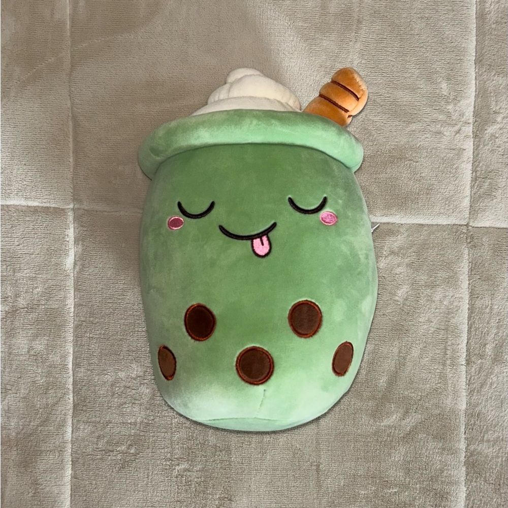 Cute Green Boba Plush Toy